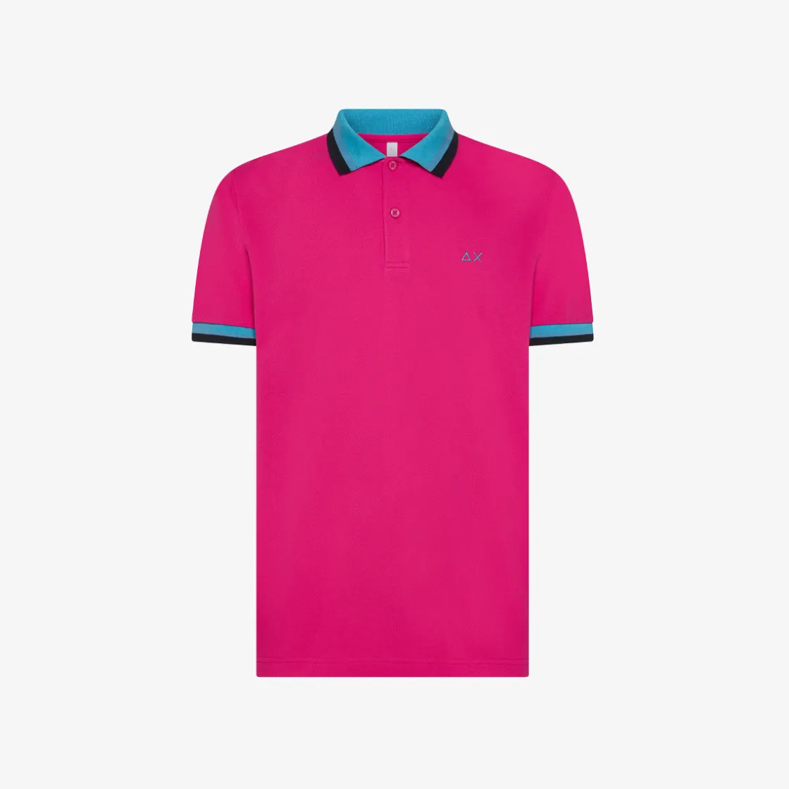 New Polo in piquet di cotone fucsia Uomo Polo