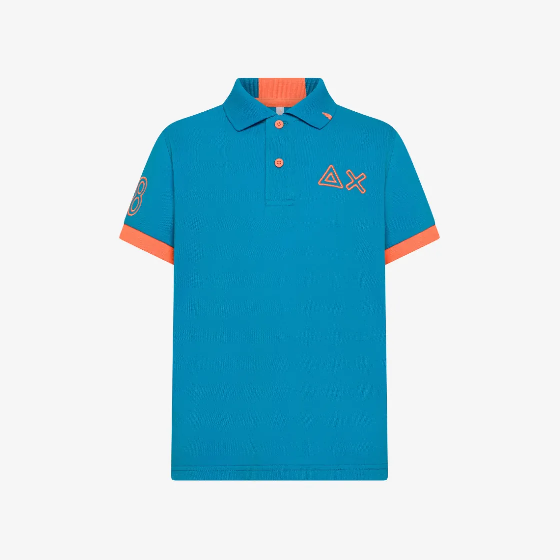 Online Polo ottanio chiaro con bottoni fluo Bambino Polo