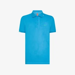 Online Polo ottanio chiaro con ricamo fluo Uomo Beachwear Uomo
