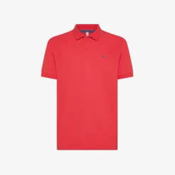 New Polo rossa con logo ricamato Uomo Polo