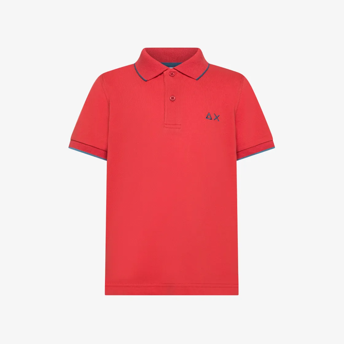 Outlet Polo rossa con riga a contrasto Bambino Polo