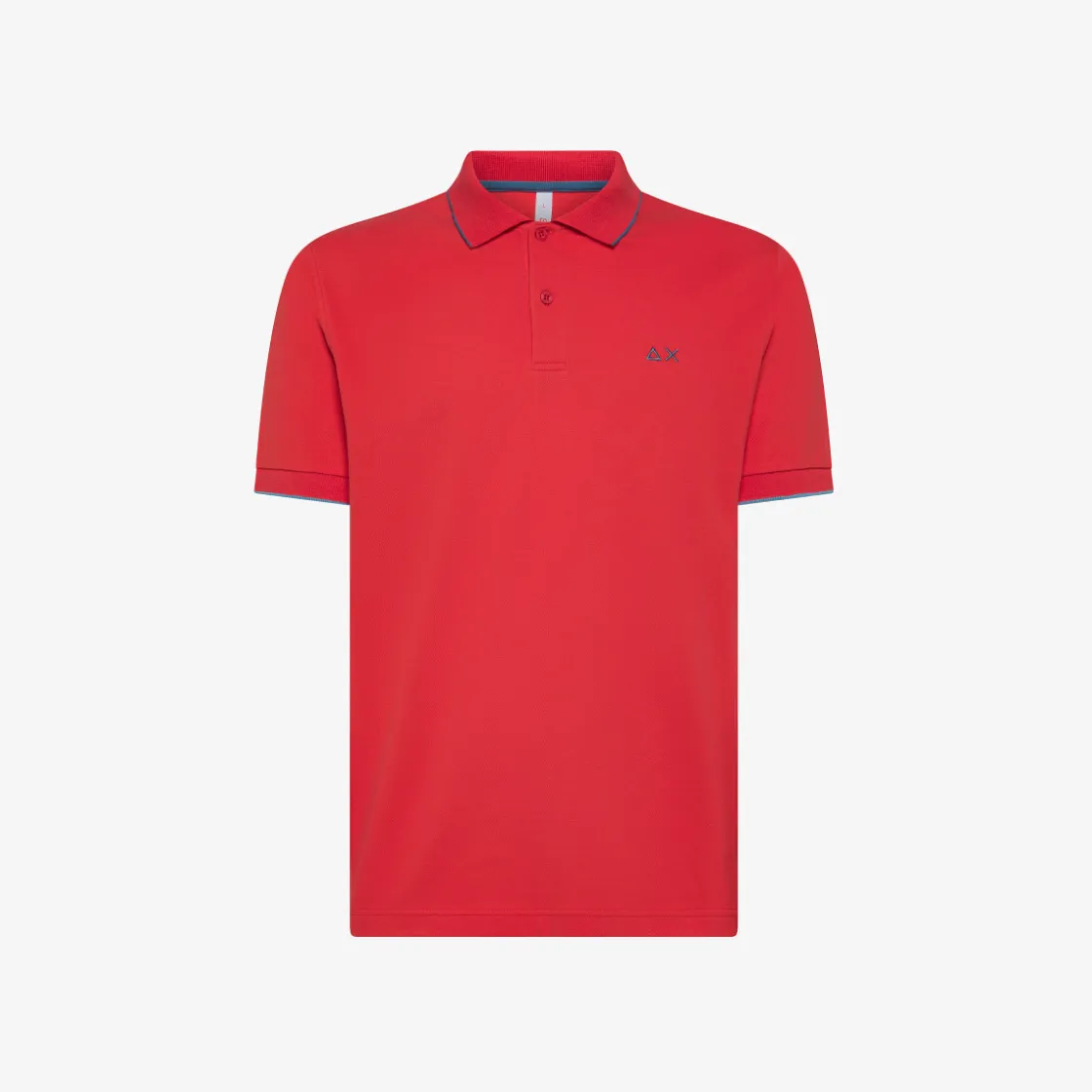 Best Polo rossa con riga a contrasto Uomo Polo