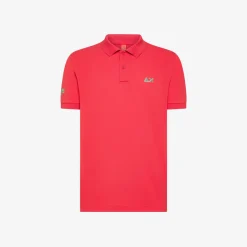 New Polo rossa con sottocollo a contrasto Uomo Beachwear Uomo