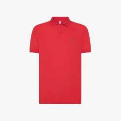Best Polo rossa con stampa floreale Uomo Polo