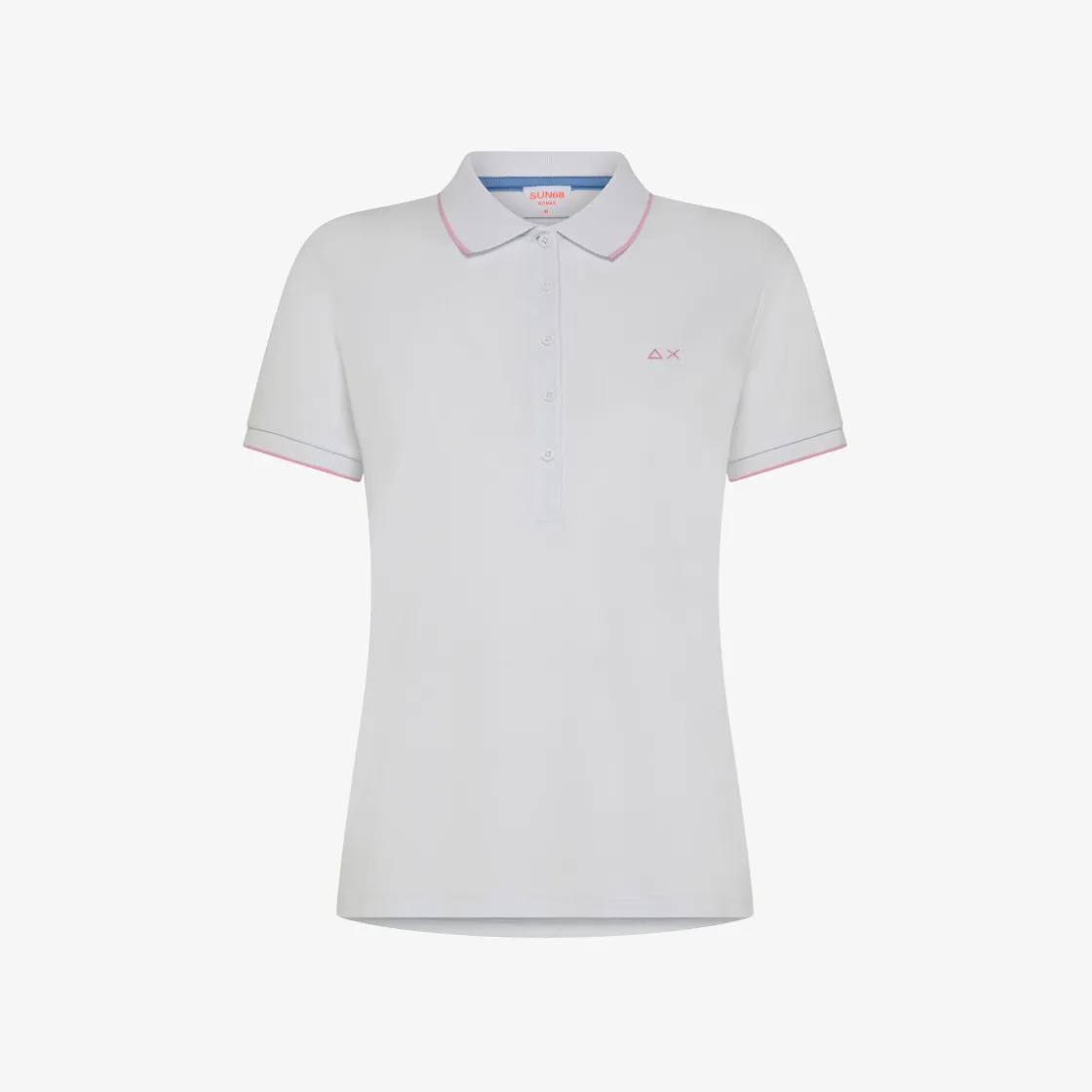 Sale Polo slim fit in cotone bianco Donna Polo