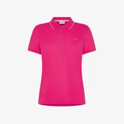 Best Polo slim fit in cotone fucsia Donna Polo
