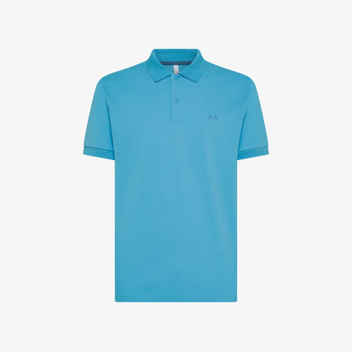 Hot Polo turchese con logo ricamato Uomo Polo