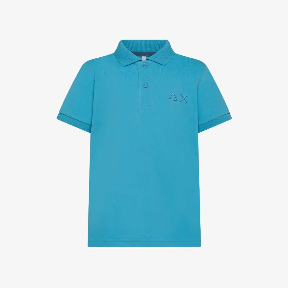 Outlet Polo turchese con maxi logo Bambino Polo