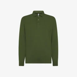 Best Polo verde scuro a maniche lunghe Uomo Polo