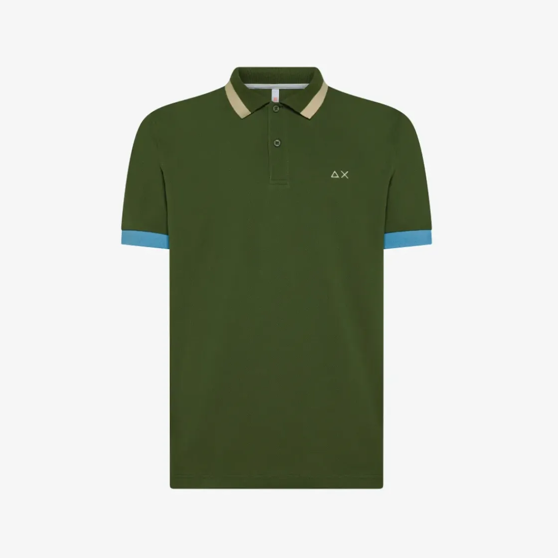 Hot Polo verde scuro con maxi riga Bambino Polo
