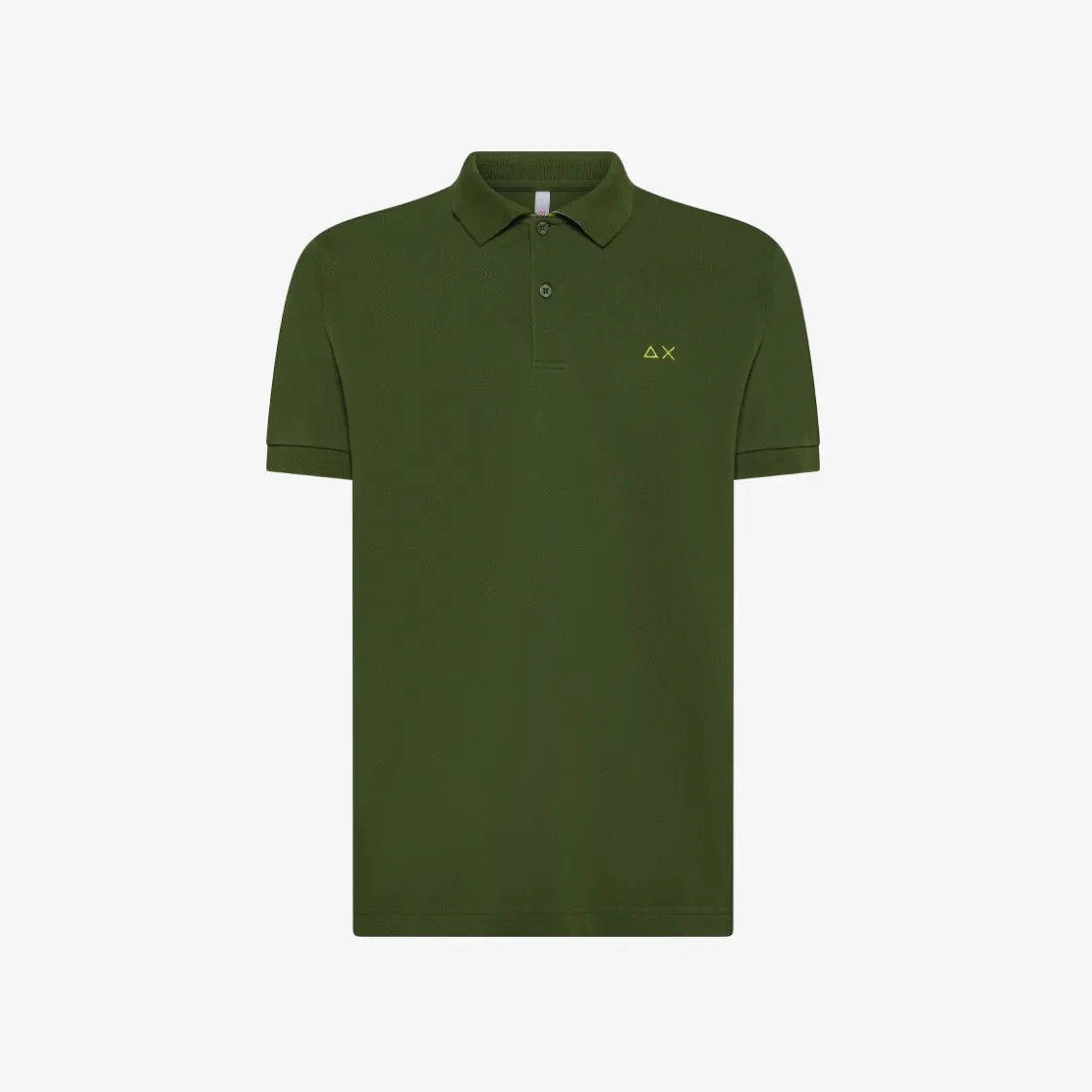 Sale Polo verde scuro con stampa floreale Uomo Polo