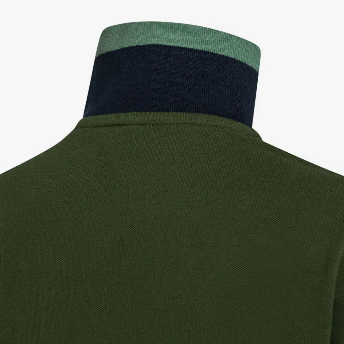 Outlet Polo verde scuro con taschino Bambino Polo
