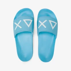 Online Sandali slide in PU turchese Uomo Ciabatte|Accessori