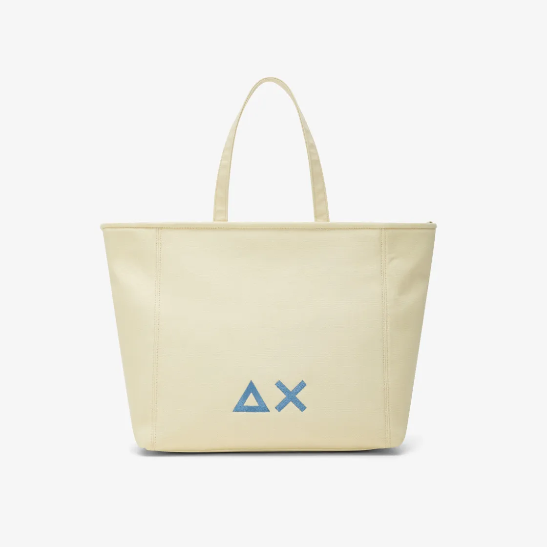 Clearance Shopping bag Jacqueline in canvas di cotone bianco panna Donna Borse