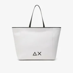 Fashion Shopping bag Jacqueline in scuba bianco Donna Borse