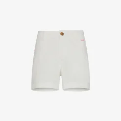 New Shorts in cotone bianco panna Donna Pantaloni|Beachwear Donna