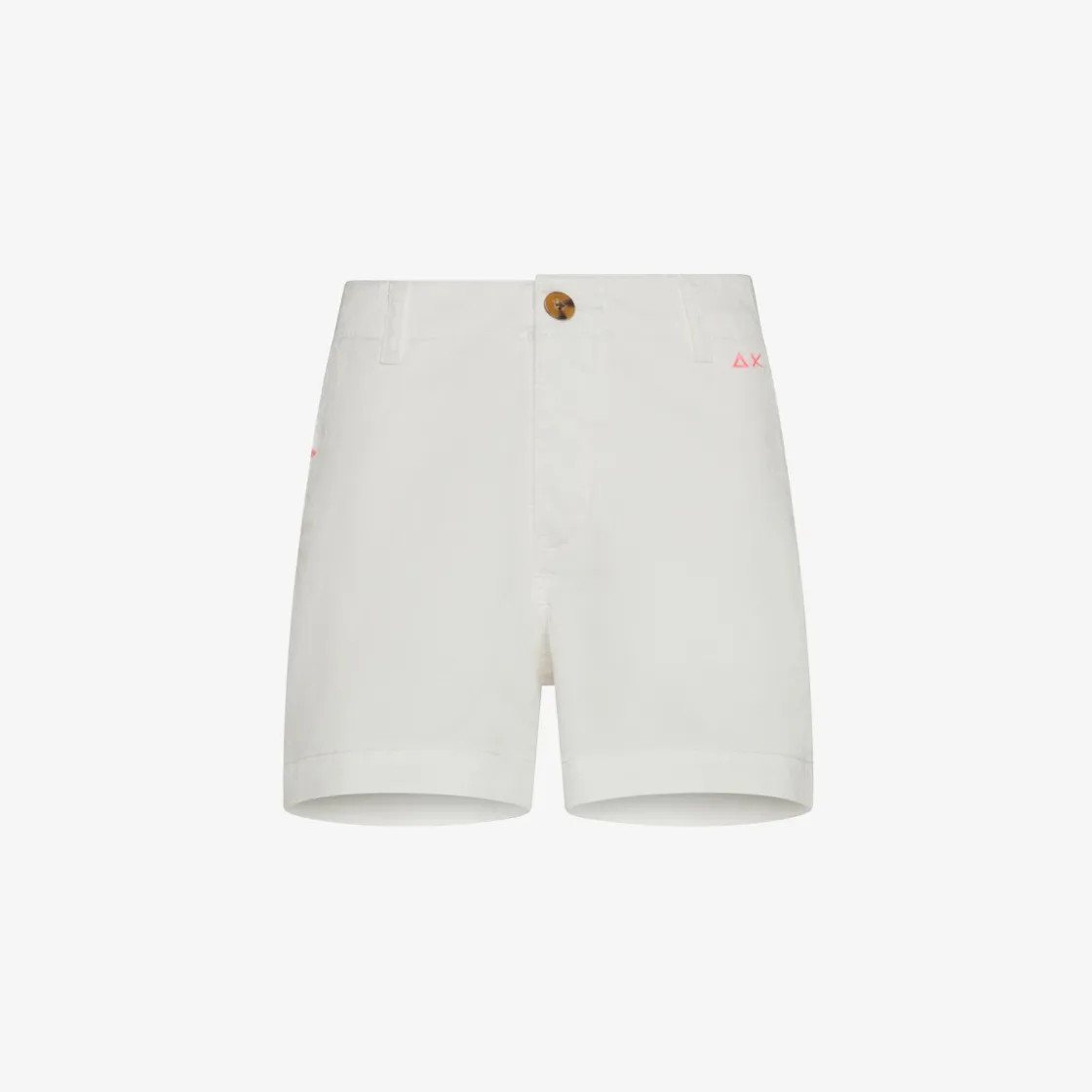 New Shorts in cotone bianco panna Donna Pantaloni|Beachwear Donna