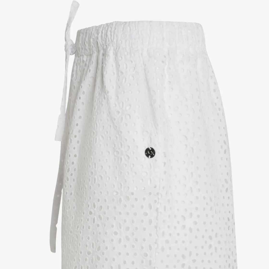 Online Shorts in cotone Sangallo bianco Donna Pantaloni|Beachwear Donna