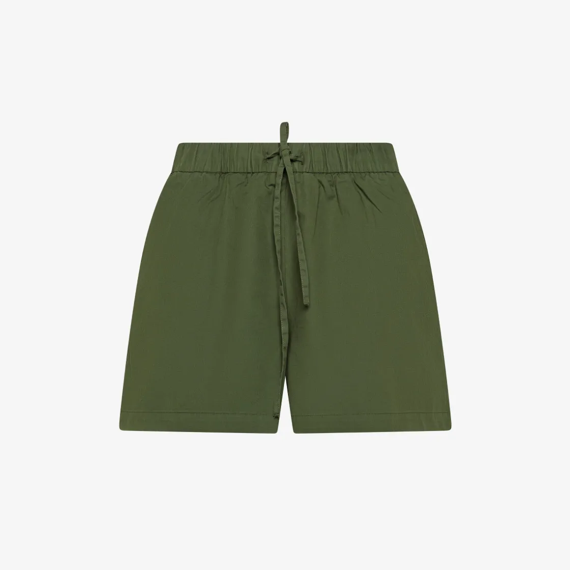Fashion Shorts in cotone verde scuro Donna Pantaloni