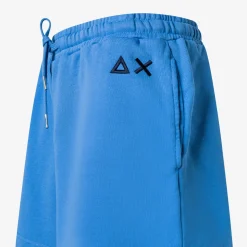 Clearance Shorts in felpa di cotone avio Donna Pantaloni|Felpe