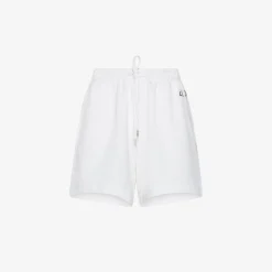 Best Shorts in felpa di cotone bianco panna Donna Pantaloni|Felpe