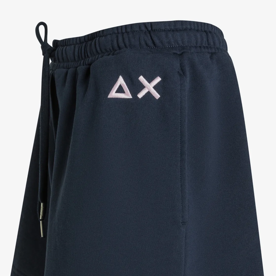 Online Shorts in felpa di cotone blu navy Donna Pantaloni|Felpe