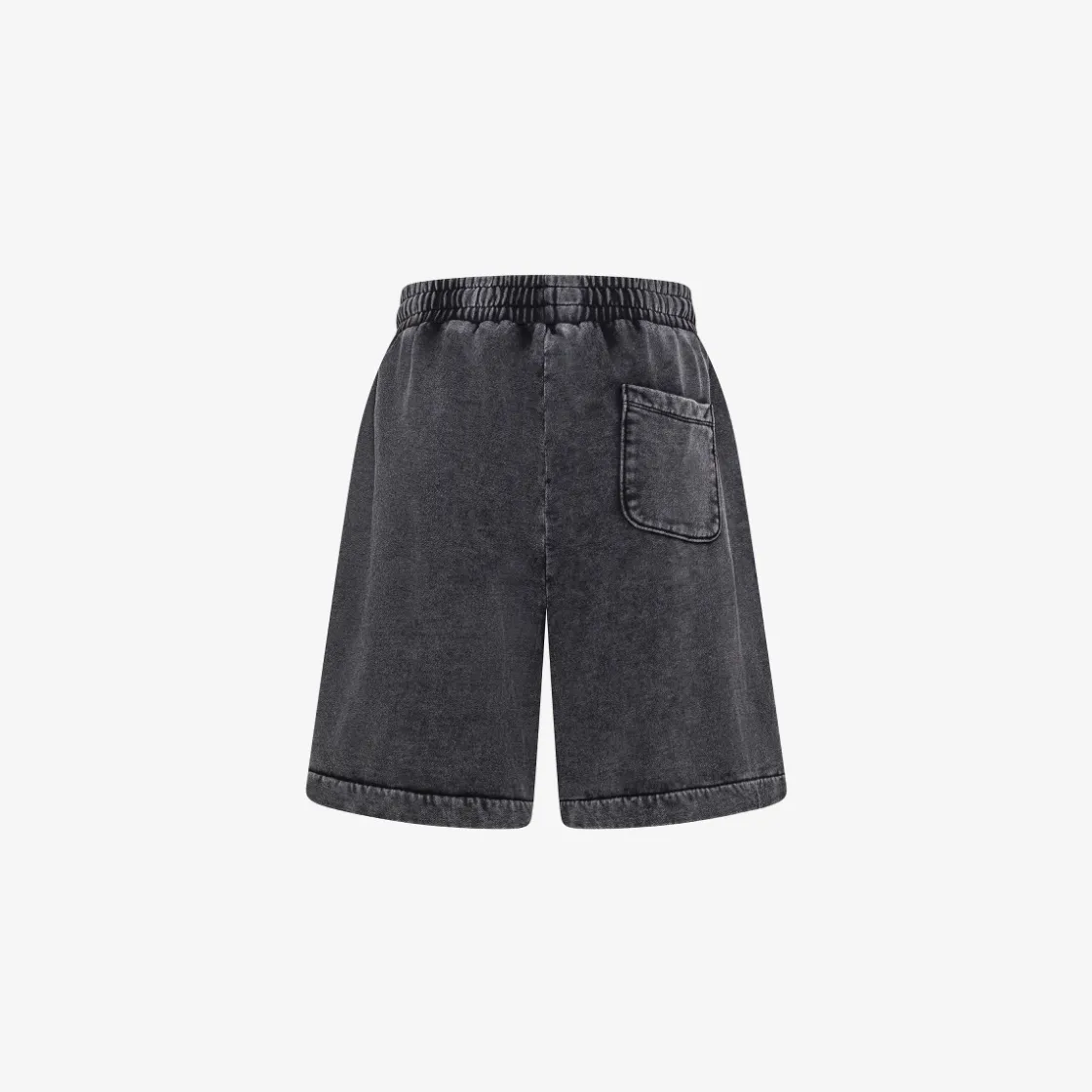 Hot Shorts in felpa nero con trattamento marble Donna Pantaloni|Felpe
