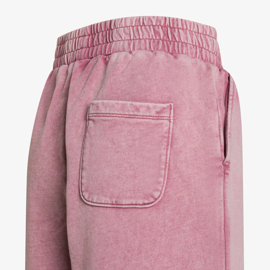 Online Shorts in felpa rosa scuro con trattamento marble Donna Pantaloni|Felpe