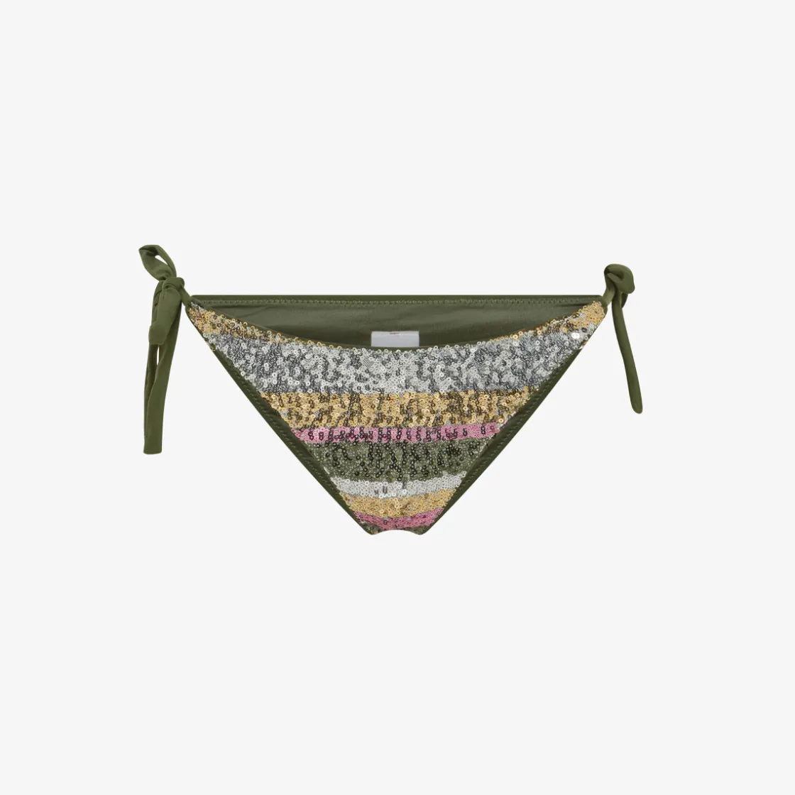 Clearance Slip mare con paillettes verde scuro e fucsia Donna Costumi Donna