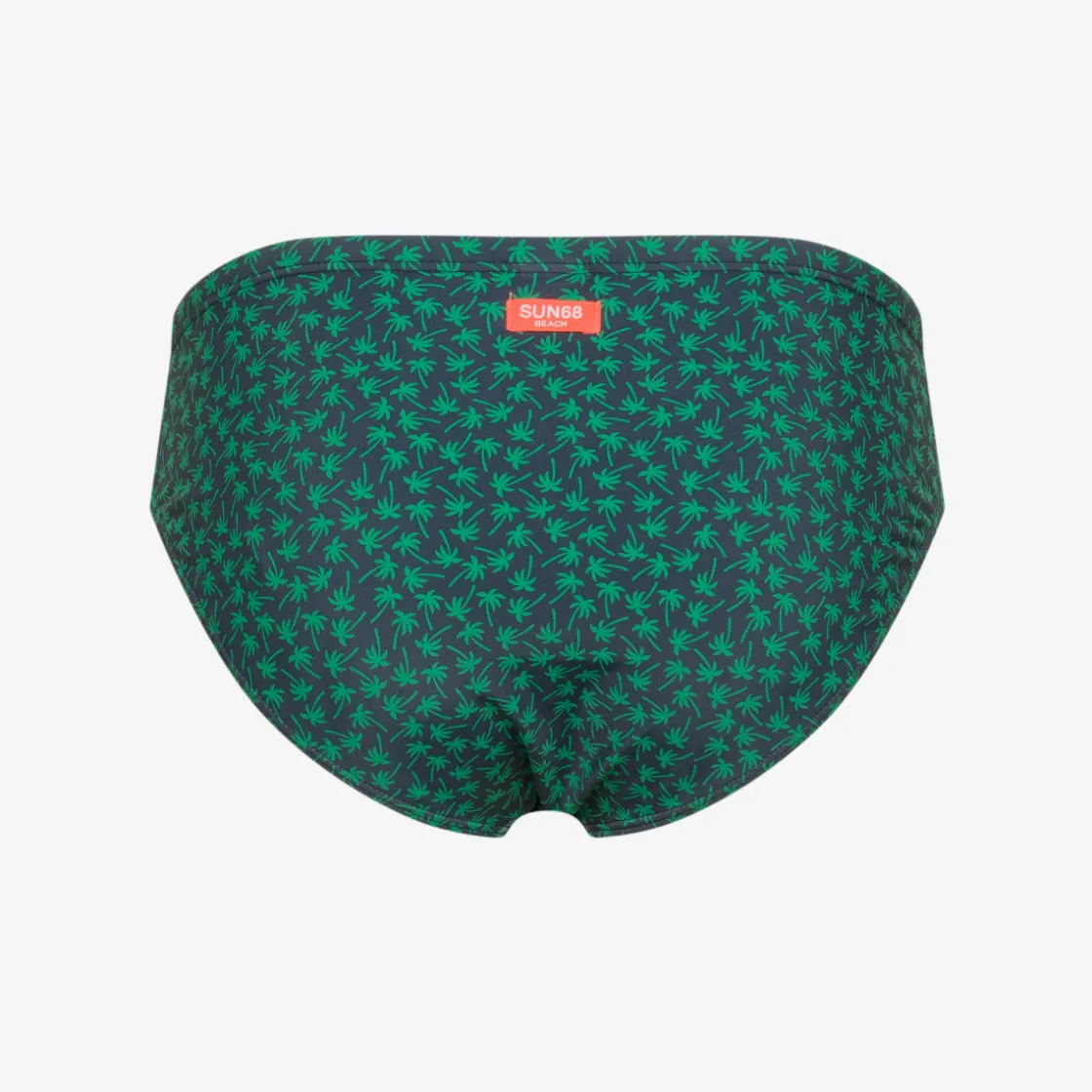 Fashion Slip mare in lycra® stampata blu navy e verde prato Uomo Costumi Uomo