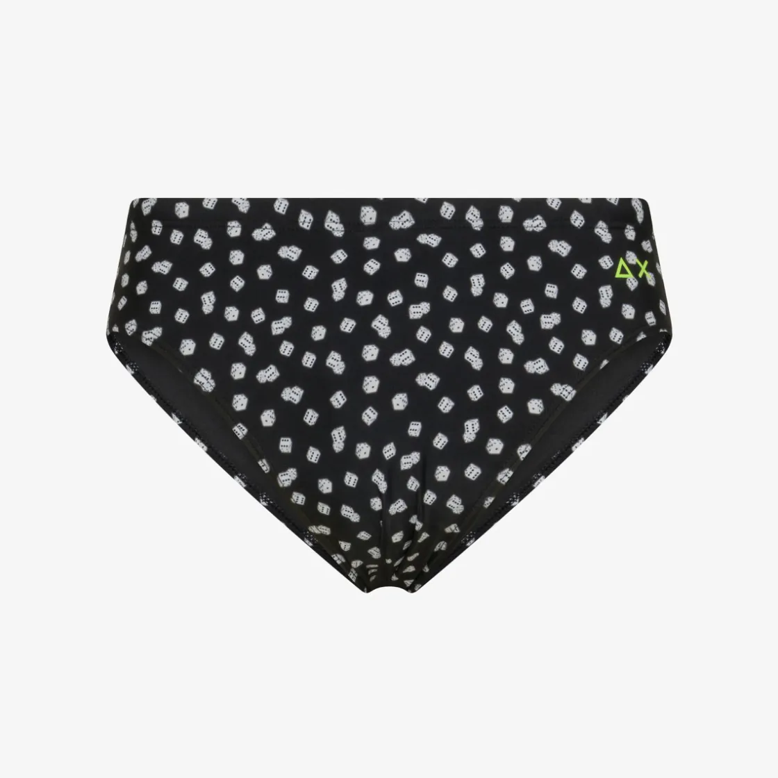 Online Slip mare in lycra® stampata nera e bianca Uomo Costumi Uomo
