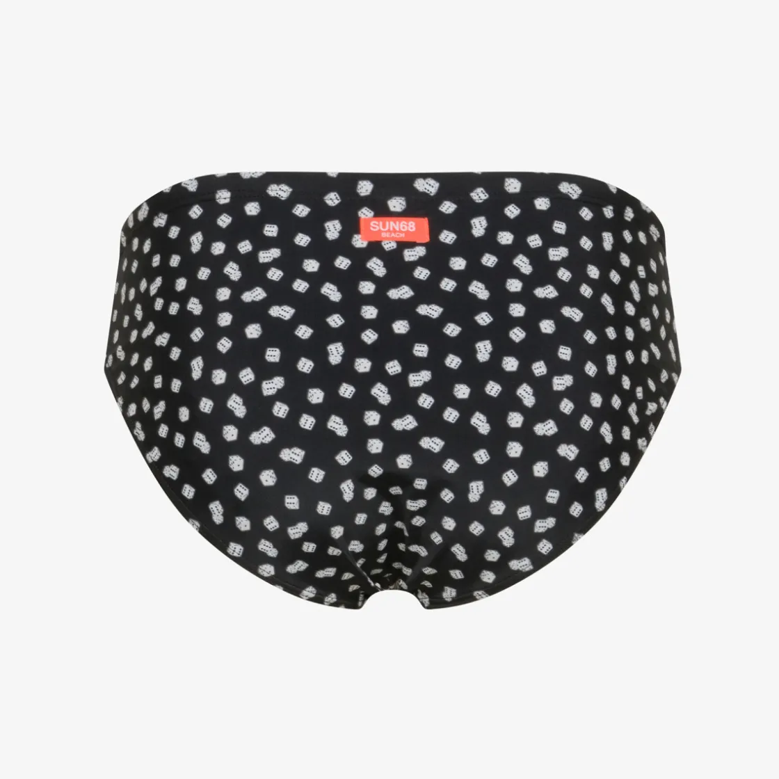 Online Slip mare in lycra® stampata nera e bianca Uomo Costumi Uomo