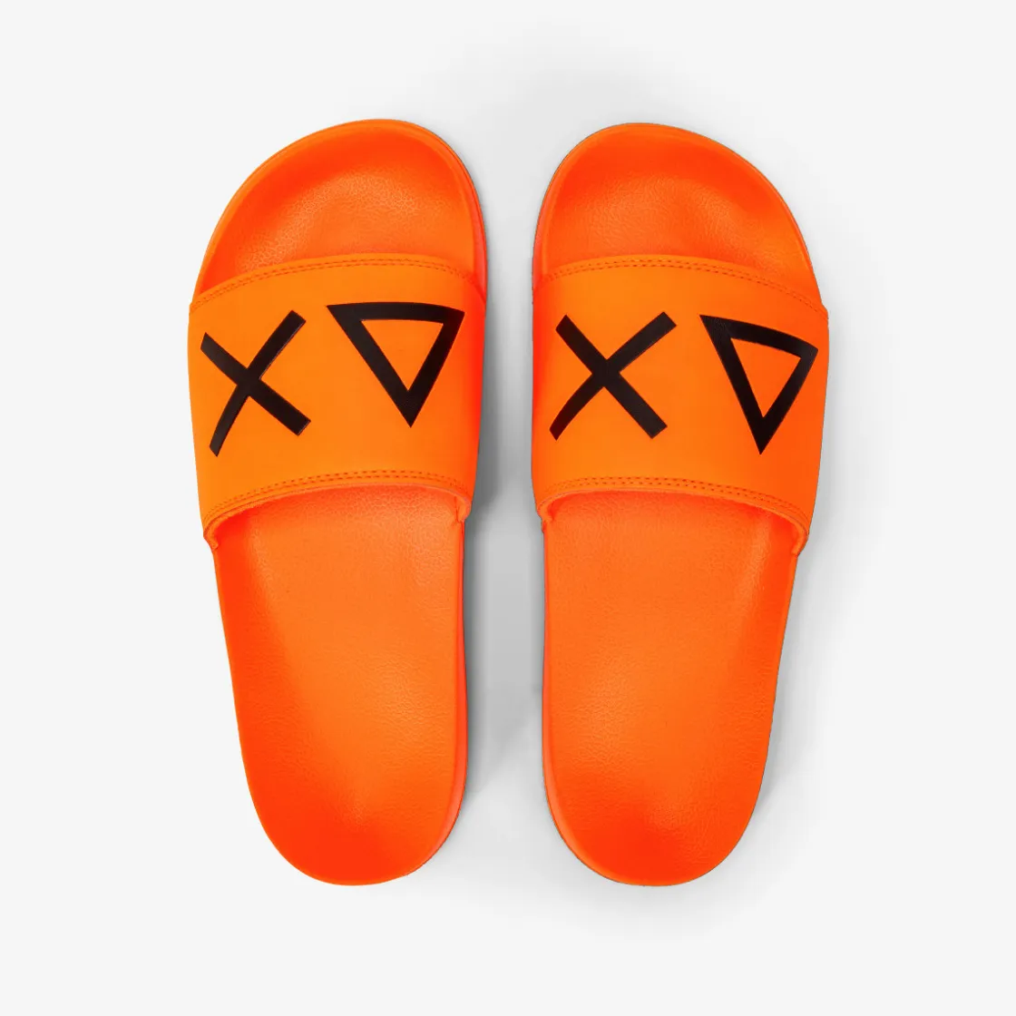 Discount SLIPPERS LOGO ARANCIO FLUO Uomo Ciabatte|Accessori