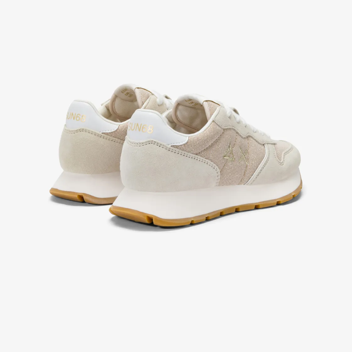 New Sneaker Ally Glitter in suede e lurex oro Donna Scarpe|Donna