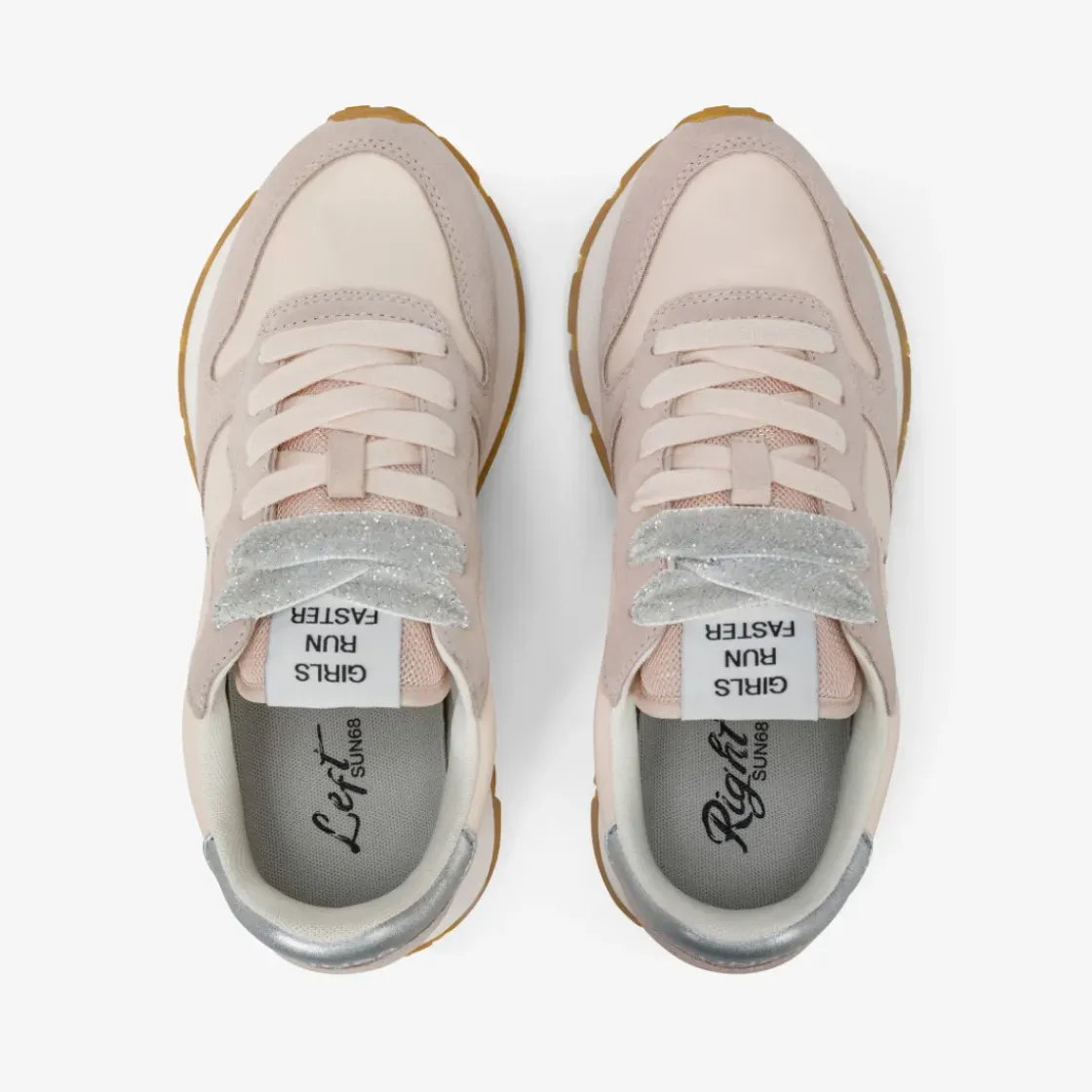 Outlet Sneaker Ally Gold Silver in suede e nylon nero Donna Scarpe|Donna