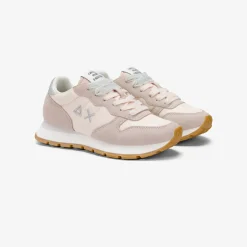 Hot Sneaker Ally Gold Silver in suede e nylon porcellana Donna Scarpe|Donna