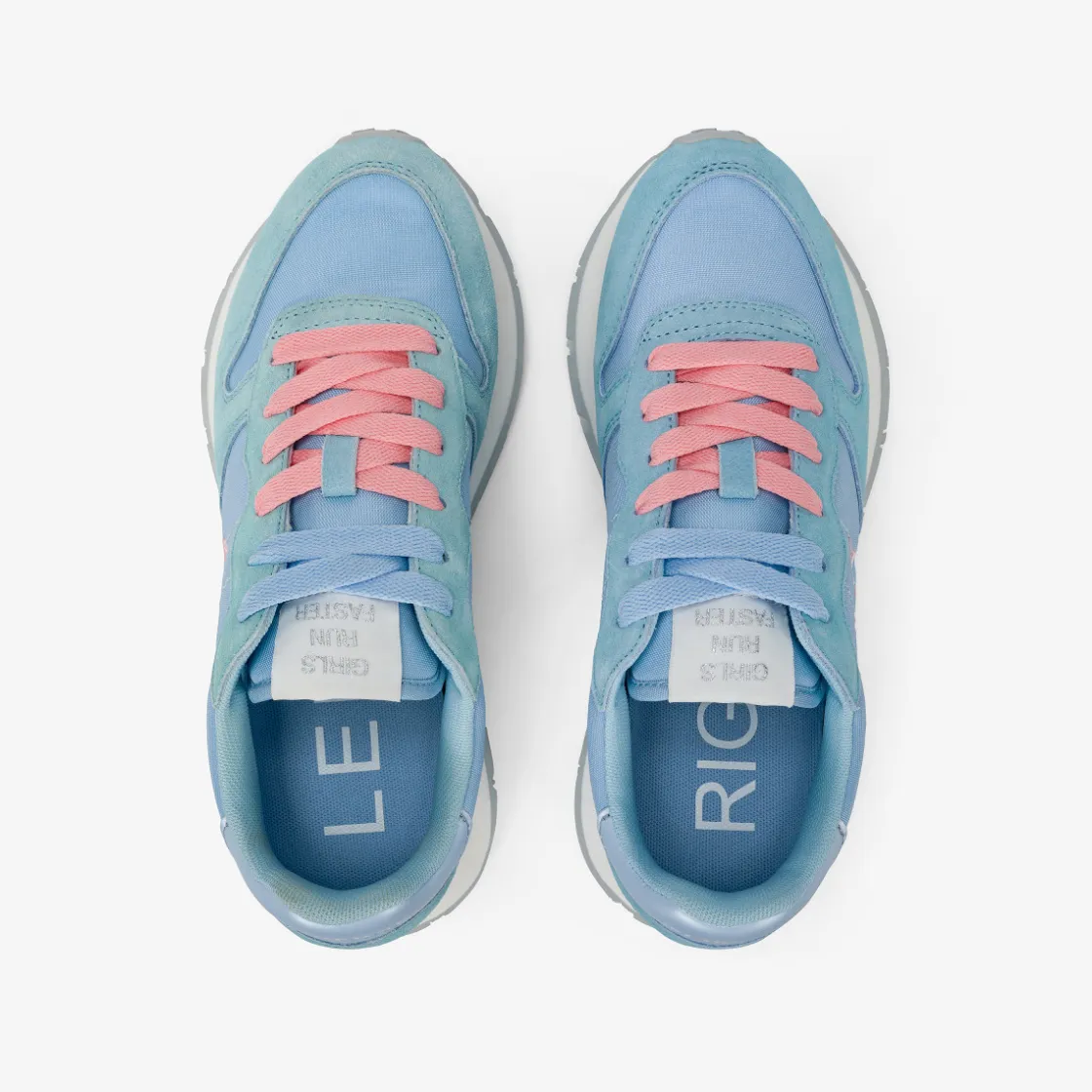 Hot Sneaker Ally in suede e nylon azzurro Donna Scarpe|Donna