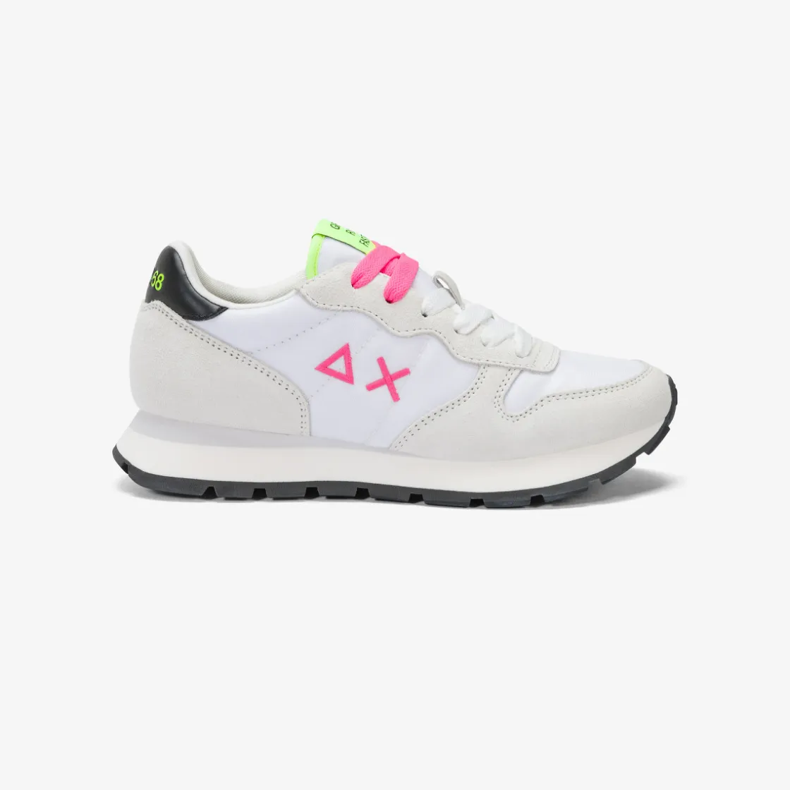 Online Sneaker Ally in suede e nylon bianco e fucsia fluo Donna Scarpe|Donna