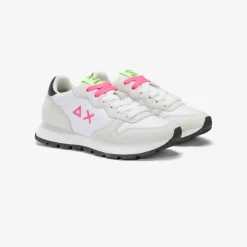 Online Sneaker Ally in suede e nylon bianco e fucsia fluo Donna Scarpe|Donna