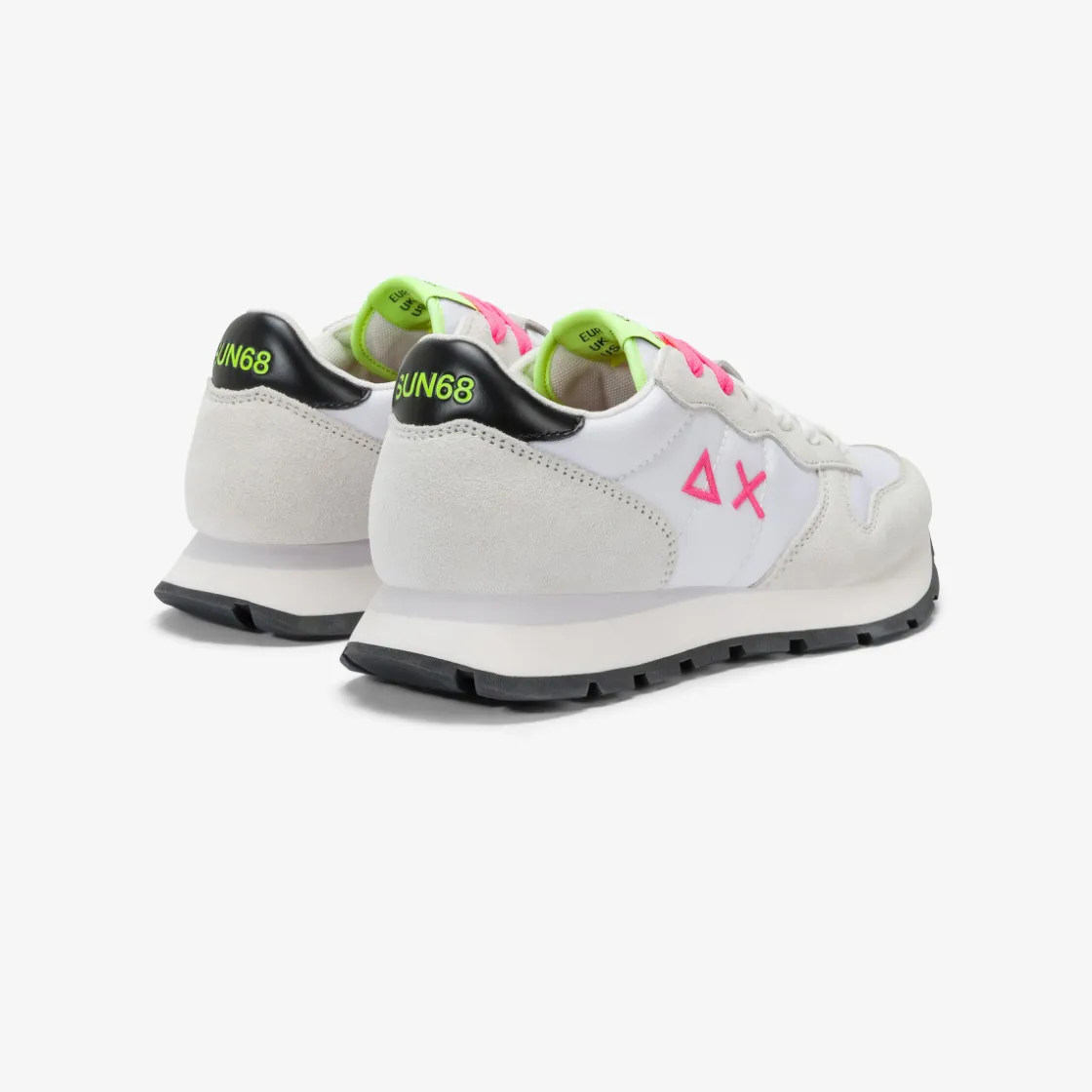 Online Sneaker Ally in suede e nylon bianco e fucsia fluo Donna Scarpe|Donna