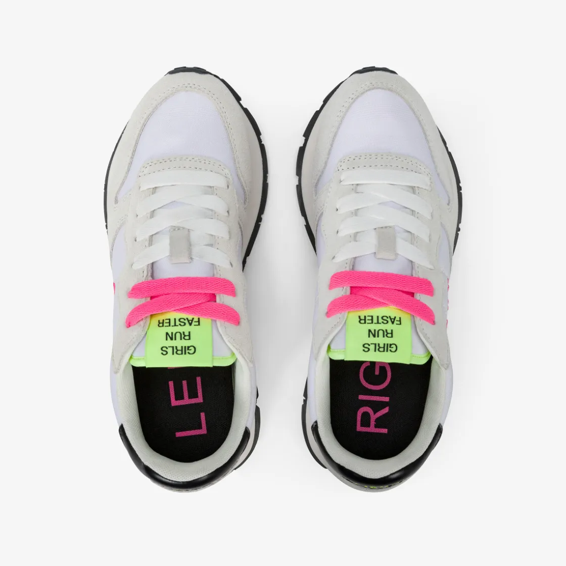 Online Sneaker Ally in suede e nylon bianco e fucsia fluo Donna Scarpe|Donna