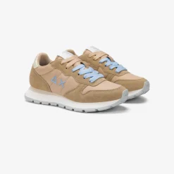 Sale Sneaker Ally in suede e nylon beige Donna Scarpe|Donna