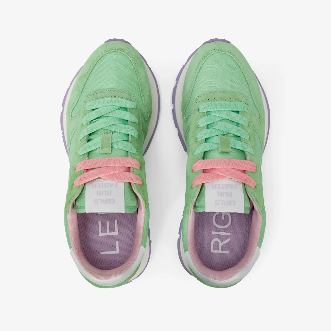 Best Sneaker Ally in suede e nylon verde menta Donna Scarpe|Donna