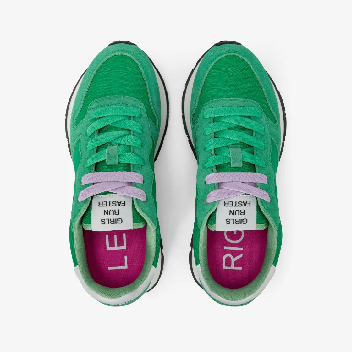 New Sneaker Ally in suede e nylon verde prato Donna Scarpe|Donna