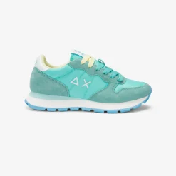 Fashion Sneaker Ally in suede e nylon verde acqua Donna Scarpe|Donna