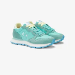Fashion Sneaker Ally in suede e nylon verde acqua Donna Scarpe|Donna