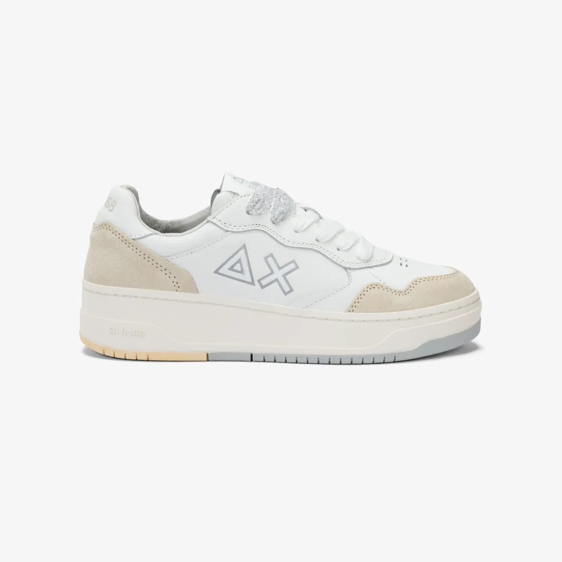 Hot Sneaker Basket Love Lady in pelle e suede bianco Donna Scarpe|Donna