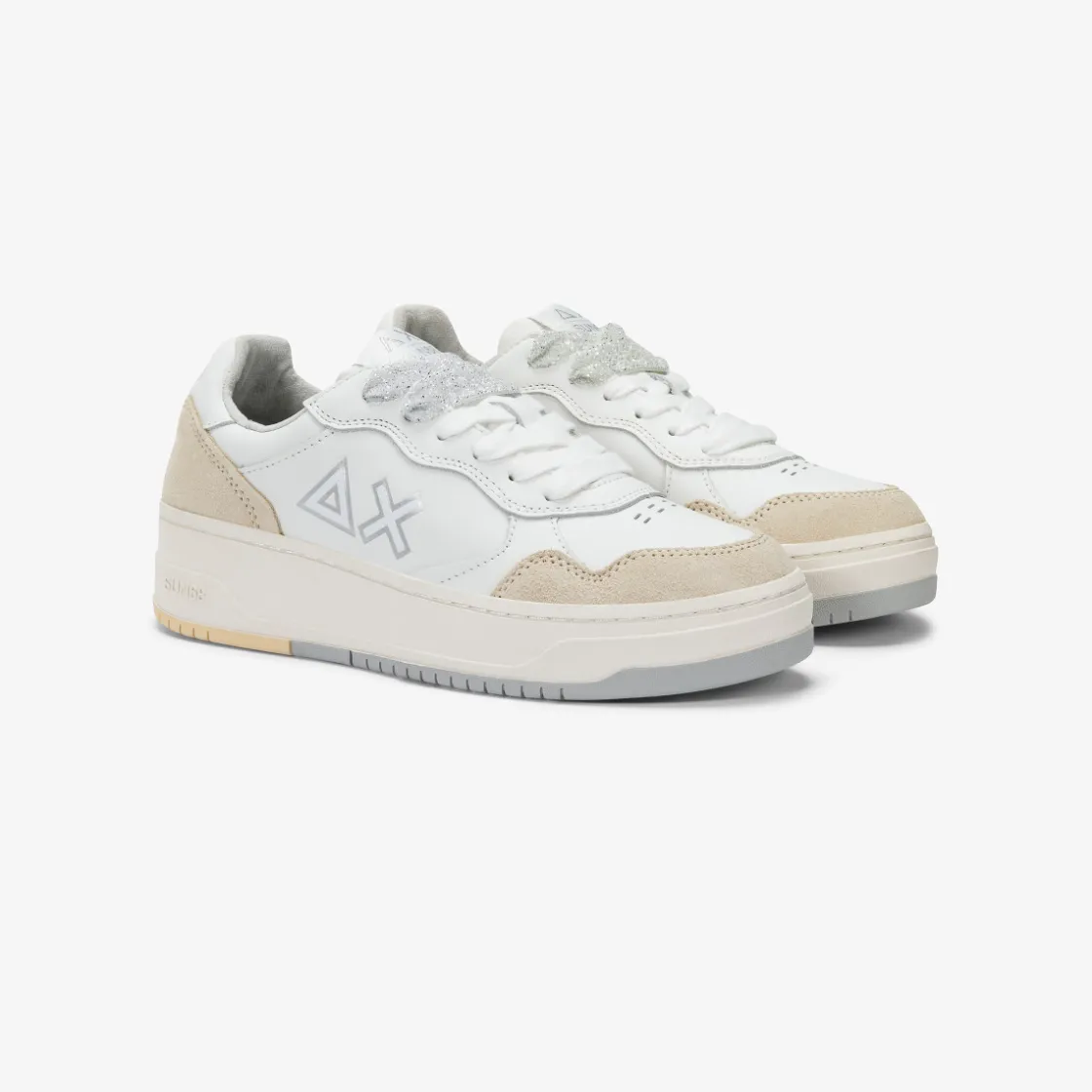Hot Sneaker Basket Love Lady in pelle e suede bianco Donna Scarpe|Donna