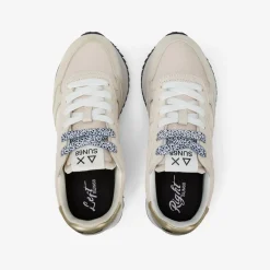 Clearance Sneaker Big Ally in suede e nylon bianco panna Donna Scarpe|Donna