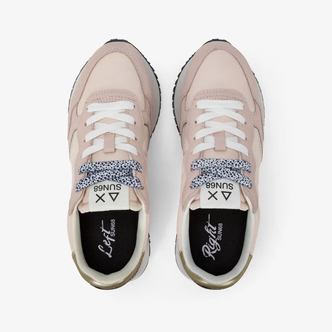 New Sneaker Big Ally in suede e nylon porcellana Donna Scarpe|Donna